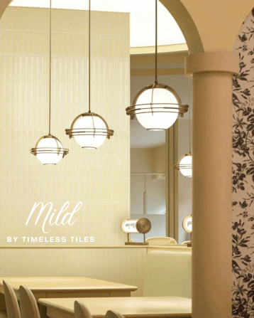 โมเสคสีพาสเทล TIMELESS TILES รุ่น MILD 29.8X19.8 ซม. สีเหลืองพาสเทล ผิวเงา_5